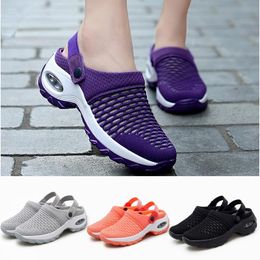 Sandals Women Mesh Shoes Heighten Air Cushion Ladies Platform Walking Sports Sandal Comfy Casual Breathable Wedges Slippers