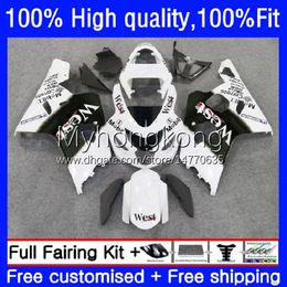 Body Injection Mold For SUZUKI GSXR-750 GSXR600 GSX-R750 750CC 2004 2005 White west 20No.78 GSXR 750 600 CC K4 GSX-R600 04-05 GSXR750 GSXR-600 600CC 04 05 OEM Fairing Kit