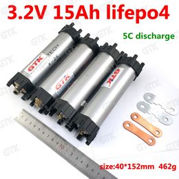 8pcs 3.2v 15Ah lifepo4 battery lithium iron 5C discharge rate for 12V 24V ebike scooter Battery pack diy