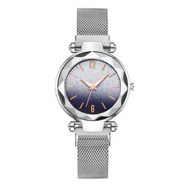 Wristwatches Luxury Ladies Starry Sky Wrist Watch For Women Stylish Magnetic Belt Luminous Fluorescence Watches Female Wristwatch Reloj Muje