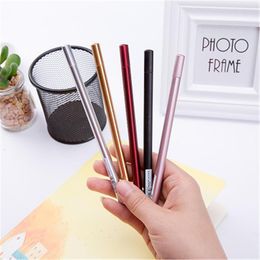 Gel Pens Creative Metal Handle Pen Writing Stationery Canetas Material Escolar School Supplies Papelaria