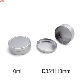 10ml Aluminium Jars Metal Portable Round Tin Cans Box Empty Cosmetic Containers Lightweight 50pcs/lotjars