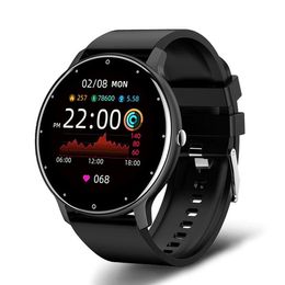 2022 Newest Top quality ZL02 Smart watch men women Waterproof Heart Rate Fitness Tracker sports Smartwatch For Android Aple Xiaomi Huawei Andorid Sport Bracelet