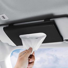 Car Tissue Box Towel Sets Car Sun Visor Tissue Box Holder Auto Interior Storage Decoration for BMW Car Accessories