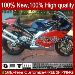 Fairings +Tank cover For Aprilia RSV250RR RS-250 RSV250 RS RSV 250 Blue Red RSV-250 98-03 23No.10 RS250 RR 1998 1999 2000 2001 2002 2003 RS250R 98 99 00 01 02 03 Bodys Kit