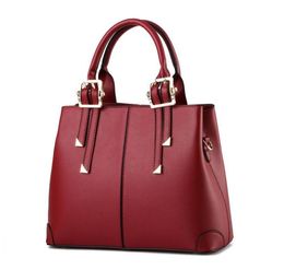 HBP Fashion Women Handbags PU Leather Totes Shoulder Bag Lady Simple Style Designer Luxurys Purses Burgundy color