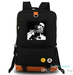 backpack Freestyle daypack Hip hop music schoolbag Laptop rucksack Canvas school bag Outdoor day pack