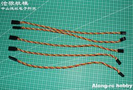 5pcs 30cm ESC Signal Sevro Extend Wire Plug Servos Extend Cable 60 core for RC Airplane Hobby Plane Models Link Spare Part