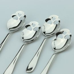 Skull Coffee Spoon Stainless Steel Tea Scoops Durable Dessert Ice Cream Candy Sugar Scoop Home Kitchen Bar Party Cafe Gift HY0018