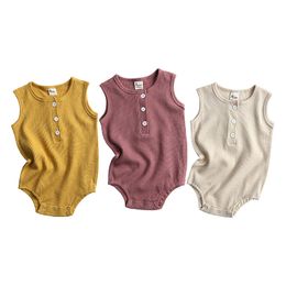 Cotton Summer Girls Bodysuit Infant Rompers Children's Clothing Newborn Bodysuits jumpsuit Baby Boy Clothes 210413