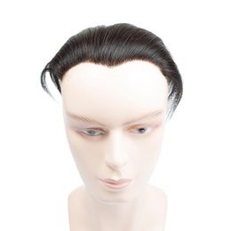 New Fashion Men Head True Lifelike Back Wig Cover White Hair Invisible Makeup Piece