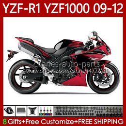 OEM Body For YAMAHA YZF-R1 YZF1000 YZF R 1 1000 CC Glossy Red 2009-2012 Bodywork 92No.35 YZF R1 1000CC YZFR1 09 10 11 12 YZF-1000 2009 2010 2011 2012 MOTO Fairings Kit