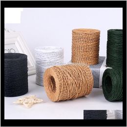 Other Materials Office School Business & Industrialpaper Wrapped Iron Wire Rattan Binding Bouquet Tie Thin Paper Rope Flower Packing Florist