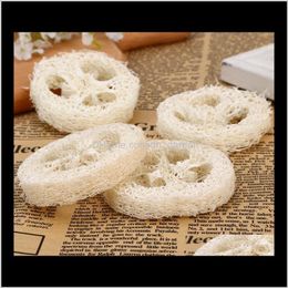 Brushes, Sponges Scrubbers Bathroom Accessories Bath Home & Garden Drop Delivery 2021 Natural Slices Handmade Diy Loofah Tools Cleaner Sponge