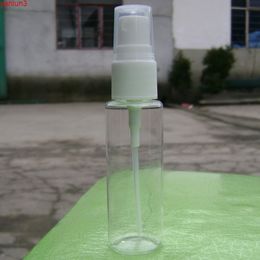 Freeshipping 30ml Transparent Plastic Spray Bottle Refillable Jar Perfume PET with Pump Slim Lotion Bottlegood qty