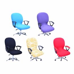 Cushion/Decorative Pillow 5 Colors Office Computer Chair Cover Spandex Covers For Fabric Stretch Case To Fit Swivel Chairs