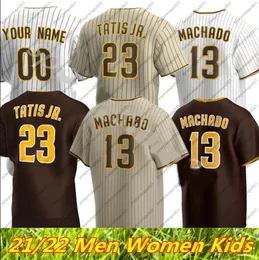 2021 #23 Fernando Tatis Jr. jersey 13 Manny Machado 9 Jake Cronenworth 19 Tony Gwynn 29 Dinelson Lamet Baseball Jerseys Professional Size S-3XL