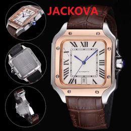 Mens Mechanical SS Automatic 2813 Movement Watches DAYDATE President square roman dial designer rose gold Watch man Sapphire Self-wind Wristwatches Gift