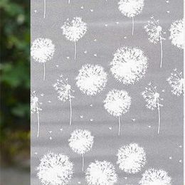 Window Stickers Frosted Mixed Glass Wall Glueless Film Opaque Decal Room Kitchen Decor Adhesive Bathroom Waterproof