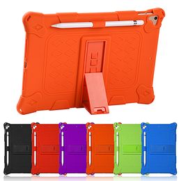 Tablet Cases for ipad 10.2 10.5 with Kickstand soft Silicone Four Corner Airbags Protective Covers