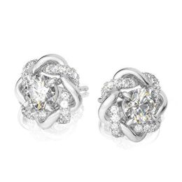 Szjinao Star Of David 1 Carat D Colour Real Moissanite Earrings Studs 100% 925 Sterling Silver Diamond Wedding Women's Jewelery H1015