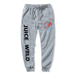New J UICEWrld jogging pants Juice wrld juice wrld fleece pants juicewrld trap rap rapy tomography juice world pants G1007
