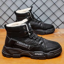 Stivali da neve di lusso Fendi Boot Designer Mens Scarpe Sneakers Fashion Inverno Scarpe Hiiking in pelle liscia Stivali da caviglia Martin Mezzo