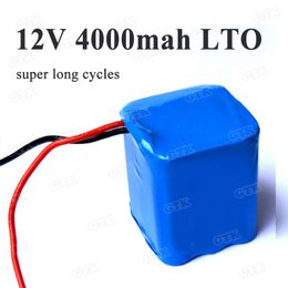 LTO 12v 4000mAh battery pack 2.4V 1500mah Lithium titanate 4Ah 4.5Ah for camera Electric tool led lights long cycles+charger