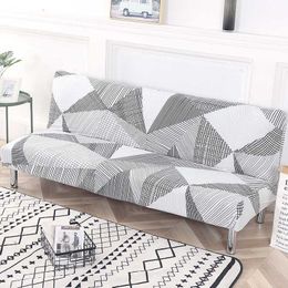 Universal Fold Armless Sofa Bed Cover Folding seat slipcover Modern stretch covers Couch Protector Elastic Futon 210723