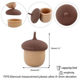 Pine cones silicone jar smoking accessories 5ml dab wax oil container portable concentrate containers nonstick jars