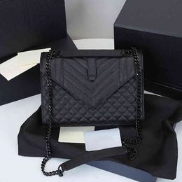 5A+ enverlope bag women luxury designers bags 2021 cowhide patent leather handbag classic fashon gold chain crossbody wallet original boxdesigner
