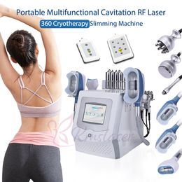 Portable Cryolipolysis Machine Fat Freezing Body Slimming 40KHz Cavitation RF Handles Lipo Laser Cryotherapy Equipment