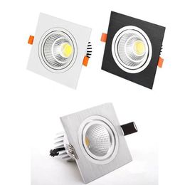 Downlights Dimmable LED Downlight COB Spotlight Ceiling Light 7w 9w 12w 15w 20w 25w Recessed Squar Panel