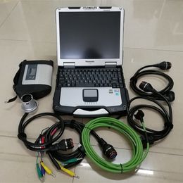 Mb Star C4 Sd Connect Multiplexer Full Chip diagnostic tool with Ssd Laptop Toughbook CF30 Ram 4g All Cables READY TO WORK