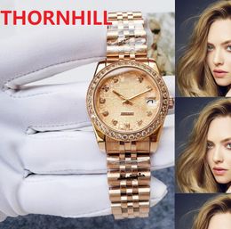 highest version precision diamonds bezel ring women's Watch business mechanical movement sapphire waterproof sports automatic winding 316L steel wristwatch