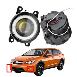 fog light with for Subaru XV 2013-2016 high quality Daytime Running Lights LED Angel Eye Styling pair