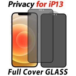 anti-spy privacy Full Cover Tempered Glass protector for iPhone 13 12 mini 11 PRO MAX XR XS SE 6 7 8 Plus Samsung A12 A22 A32 A42 A52 A72 5G Anti-Scratch Anti-peeping Film