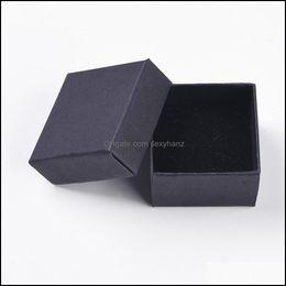 Other Jewelry Tools & Equipment Pandahall Cardboard Set Box For Ring Necklace Rec Tan 8X5X3Cm Black 9X7Xm 12Pcs /24Pcs Drop Delivery 2021 Oy