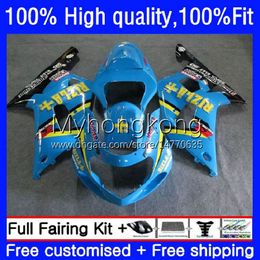 Injection Mold Bodys For SUZUKI GSXR600 GSX-R750 K1 750CC Hot RIZLA GSXR-750 01 02 03 19No.36 GSXR 600 750 CC 600CC GSXR750 01-03 GSXR-600 2001 2002 2003 OEM Fairing