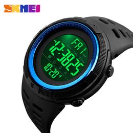 SKMEI 1251 5Bar Waterproof LED Man Digital Watch Military Sports Men's Watches Relogio Masculino Clock Relojes para hombre X0524