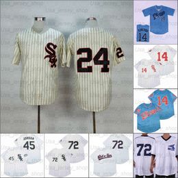 Retro Baseball 1960 1968 and 1993 Home Jersey 45 JOROAN 14 KONERKO 24 WYNN 11 APARICIO WHITE BLACK