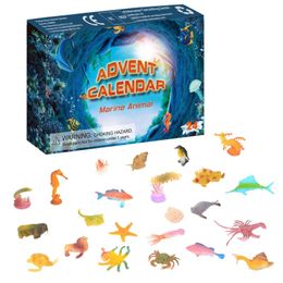Party Favor Christmas Calendar Countdown Blind Box Demolition Le Decompression Fidget Toy Set DIY Kids Gifts