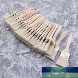 23pcs Paint Brushes Wooden Handle Bristle Brush for Wall and Furniture Painting (2inch, Thin Handle)