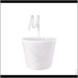 plastic mini buckets UK - Baskets Housekeeping Organization Garden Drop Delivery 2021 Hanging Bucket Mini Plastic Storage Basket Organizer For Bathroom Car Home White