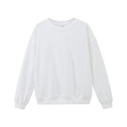 Women's Hoodies & Sweatshirts White 2021 Woman Solid Color Pullovers Female Jumpers Crew Neck Tops Loose Clothes