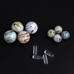 DHL!!! Glass Smoking Terp Slurper Pearls Set With 22mm 14mm Solid Marble Pill Sets For Slurpers Quartz Banger Nails Water Bongs Dab Rigs