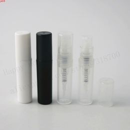 360 x 2ML plastic crimp neck travel perfume bottle mini atomizer fragrance sprayer Clear Black White is available