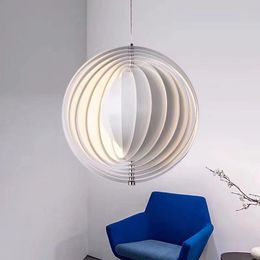 Nordic Simple Restaurant Bar Chandelier American Country Living Room Bedroom Model Creative Moon Pendant Lamps