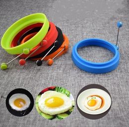 Round Heart Fry Egg Ring Pancake Tools Poach Mould Silicone Egg-Ring Moulds Kitchen Cooking Tool Rings Pancakes Baking Accessory ZZF13891