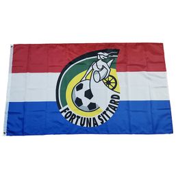 Flag of Netherlands Football Club Fortuna Sittard 3*5ft (90cm*150cm) Polyester flags Banner decoration flying home & garden Festive gifts